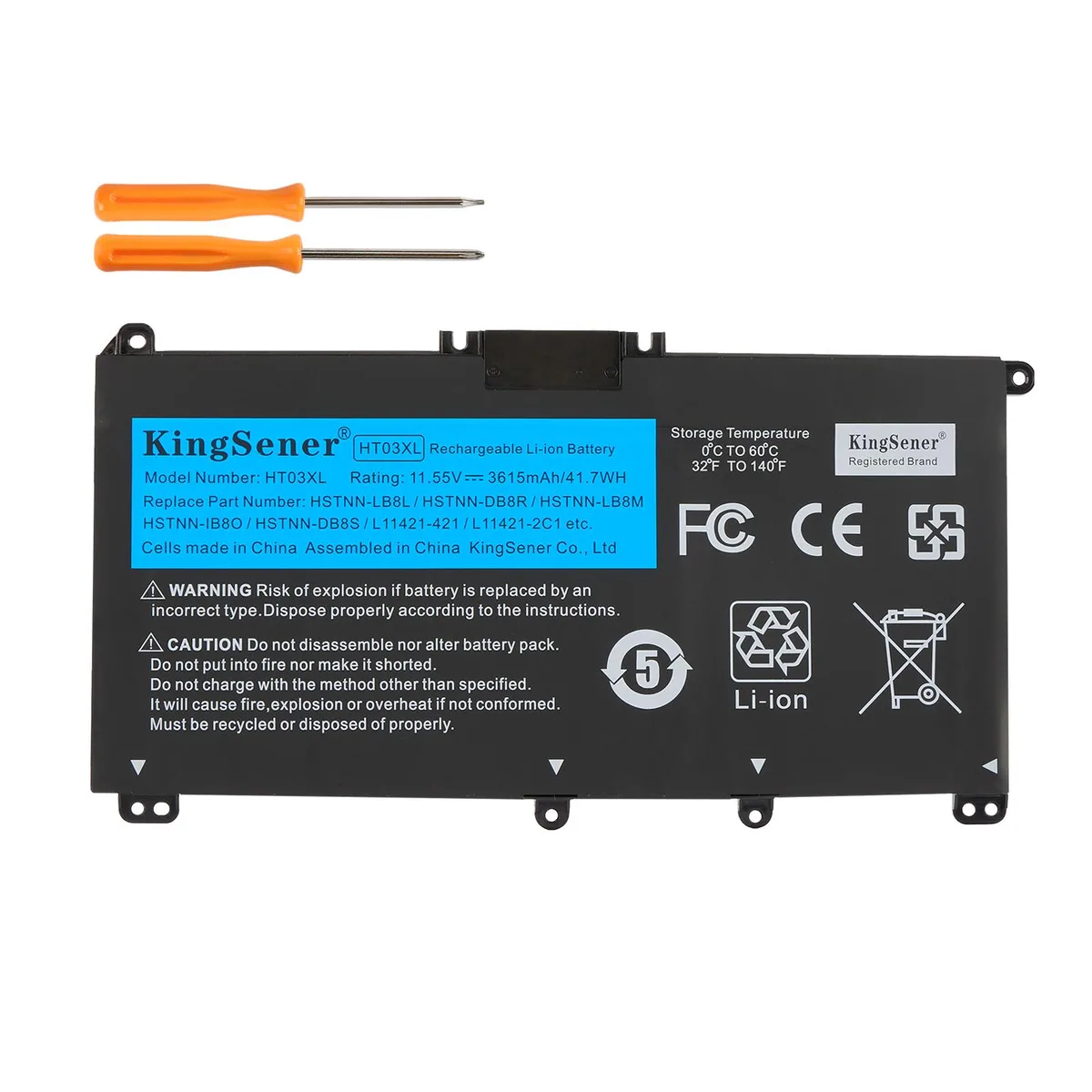 KingSener KingSener HT03XL 41.7Wh 11.55V laptop battery — product photo