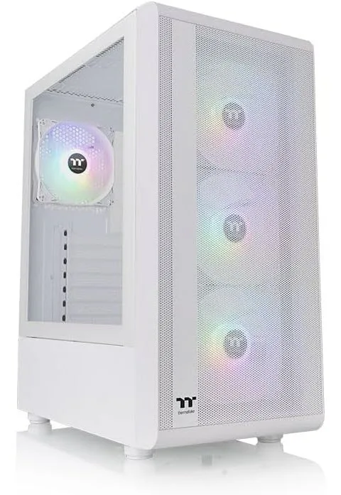 Thermaltake Thermaltake S200 Plus TG ARGB Snow PC case CA-1X2-00M6WN-01 — product photo