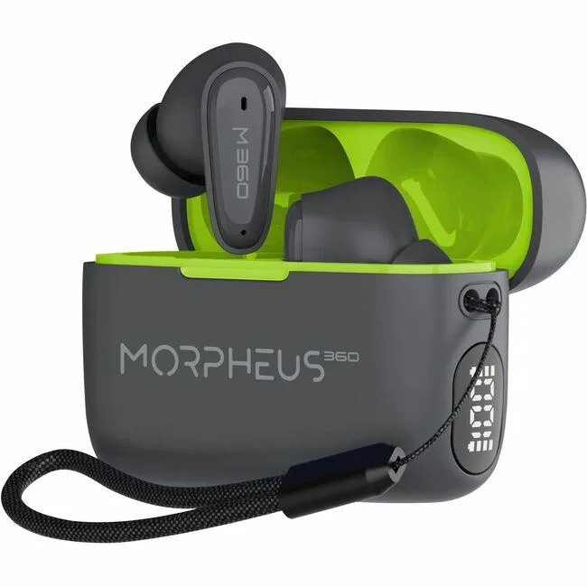 morpheus 360 morpheus 360 Nemesis TW1800G earbuds gray — product photo