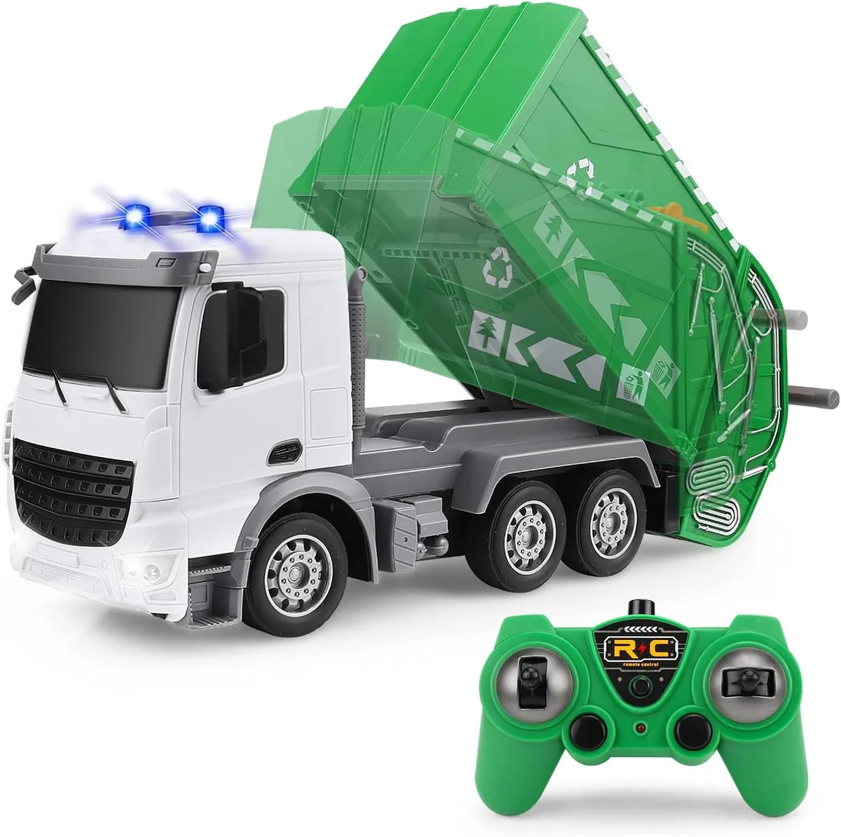 usbroway usbroway 2.4 GHz RC Garbage Truck 1/24 Scale 6 Channel — product photo