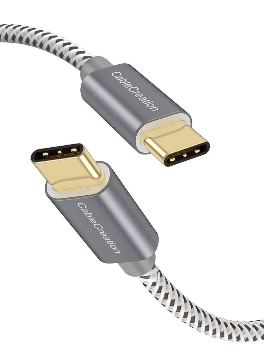 Vszerda Vszerda USB C to USB C 3.1 Gen 2 Cable 3ft Space Gray 10Gbps 100W — product photo