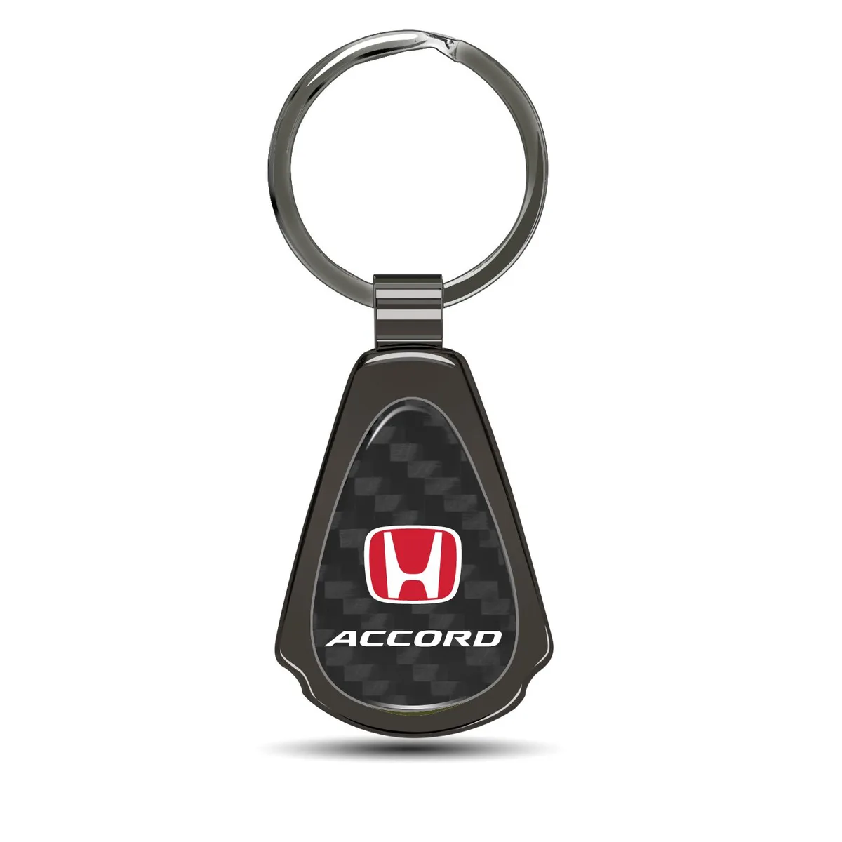 iPick Image, LLC iPick Image, LLC Honda Red Accord Teardrop Key Chain Black Carbon Fiber Gunmetal 30 Days — product photo
