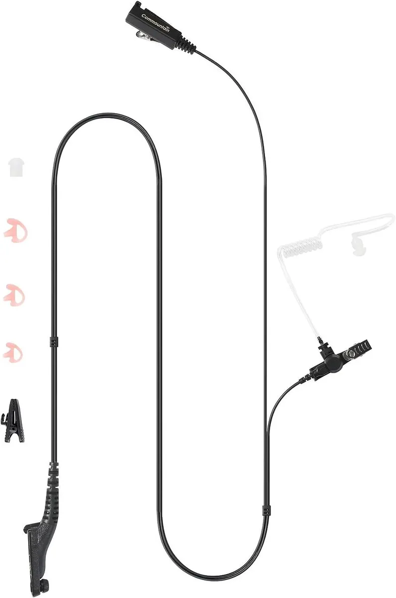 usbroway usbroway Two-Wire Surveillance Earpiece with Mic for Motorola APX XPR SRX Radios — product photo