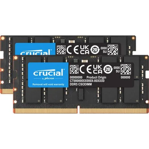 Crucial Crucial 32GB (16GBx2) DDR5-6400 CSODIMM laptop RAM — product photo