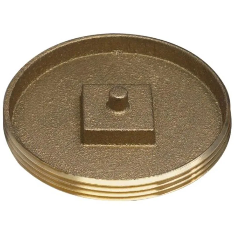 OATEY OATEY 42744 Cleanout Plug 3.5 In Recessed Head Brass Threaded — product photo