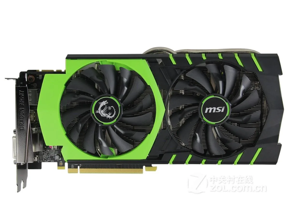 MSI MSI GeForce GTX 970 GAMING 100ME 4GB GDDR5 graphics card — product photo