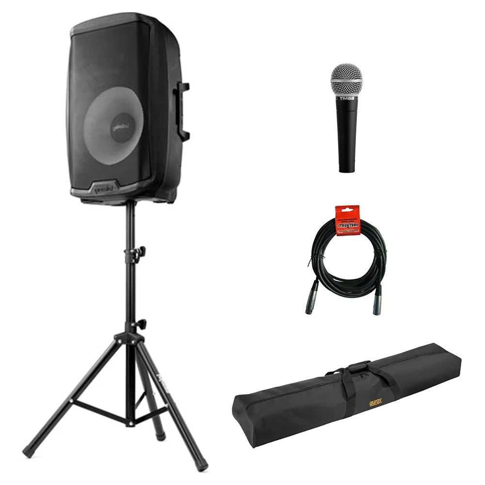 Gemini Sound Gemini AS-2115BT-PK 2000W 15" PA speaker bundle — product photo