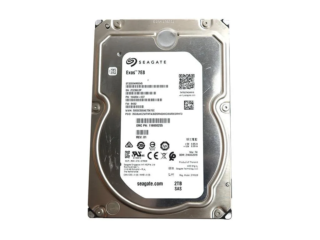 Seagate Seagate ST2000NM0045 2TB 3.5" 7200RPM 128MB SAS 12.0Gb/s HDD accessory — product photo