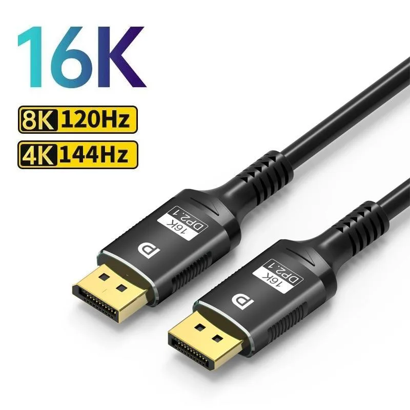 WRIARICH WRIARICH TJ-A285BK DisplayPort 2.1 cable 3.3 ft 80 Gbps — product photo