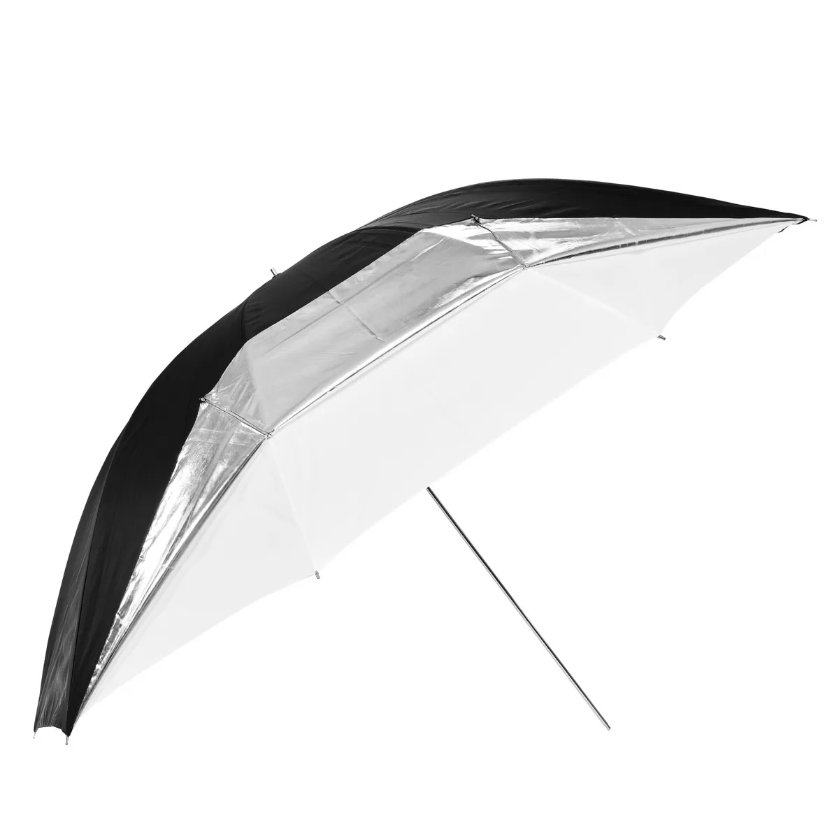 Glow Edge Glow Edge 60" White Parabolic Umbrella Silver/Black — product photo
