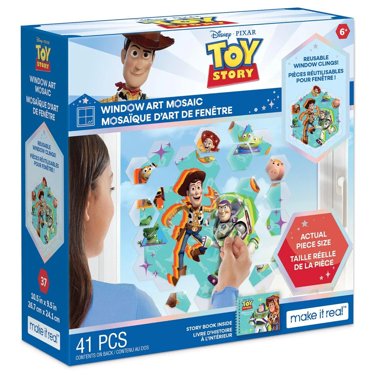Make It Real Make It Real Disney Toy Story Window Art Mosaic 41 pcs — product photo