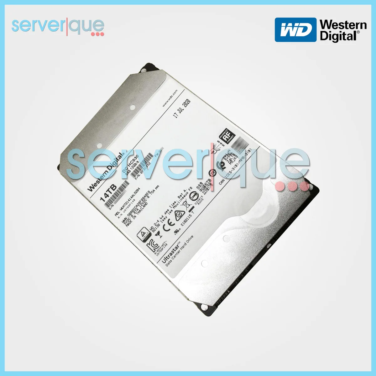 Western Digital Western Digital WUH721414AL5204 14TB SAS 12Gb/s 7200RPM 512MB 3.5" internal hard drive — product photo