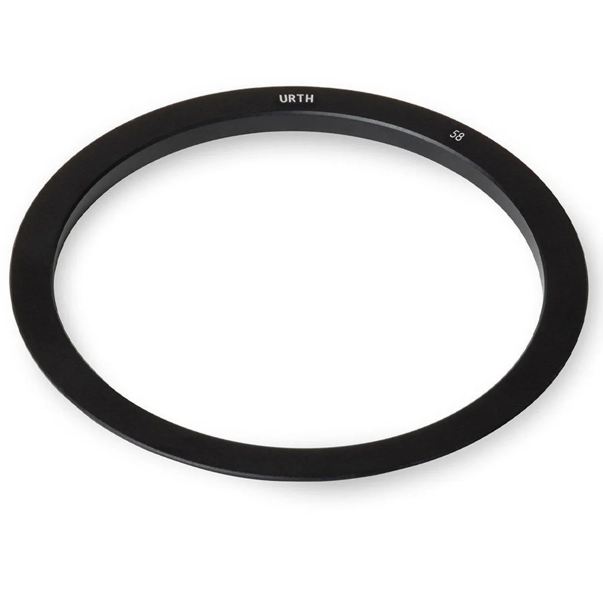 Matte black alloy adapter ring, 67 to 58mm, for 75mm square filter holder