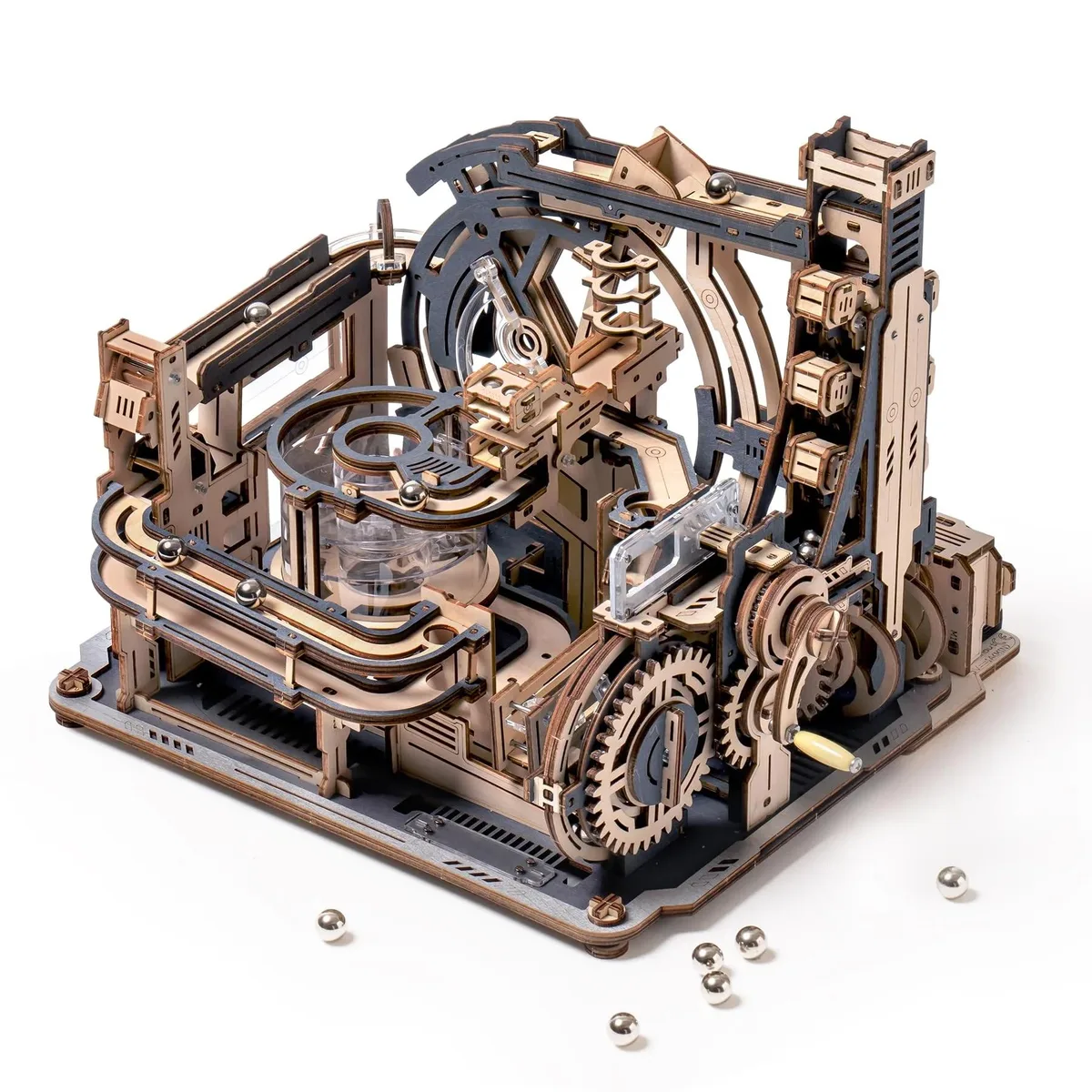 ROKR ROKR LGC01 3D Wooden Marble Run Spaceport 472 Pieces — product photo