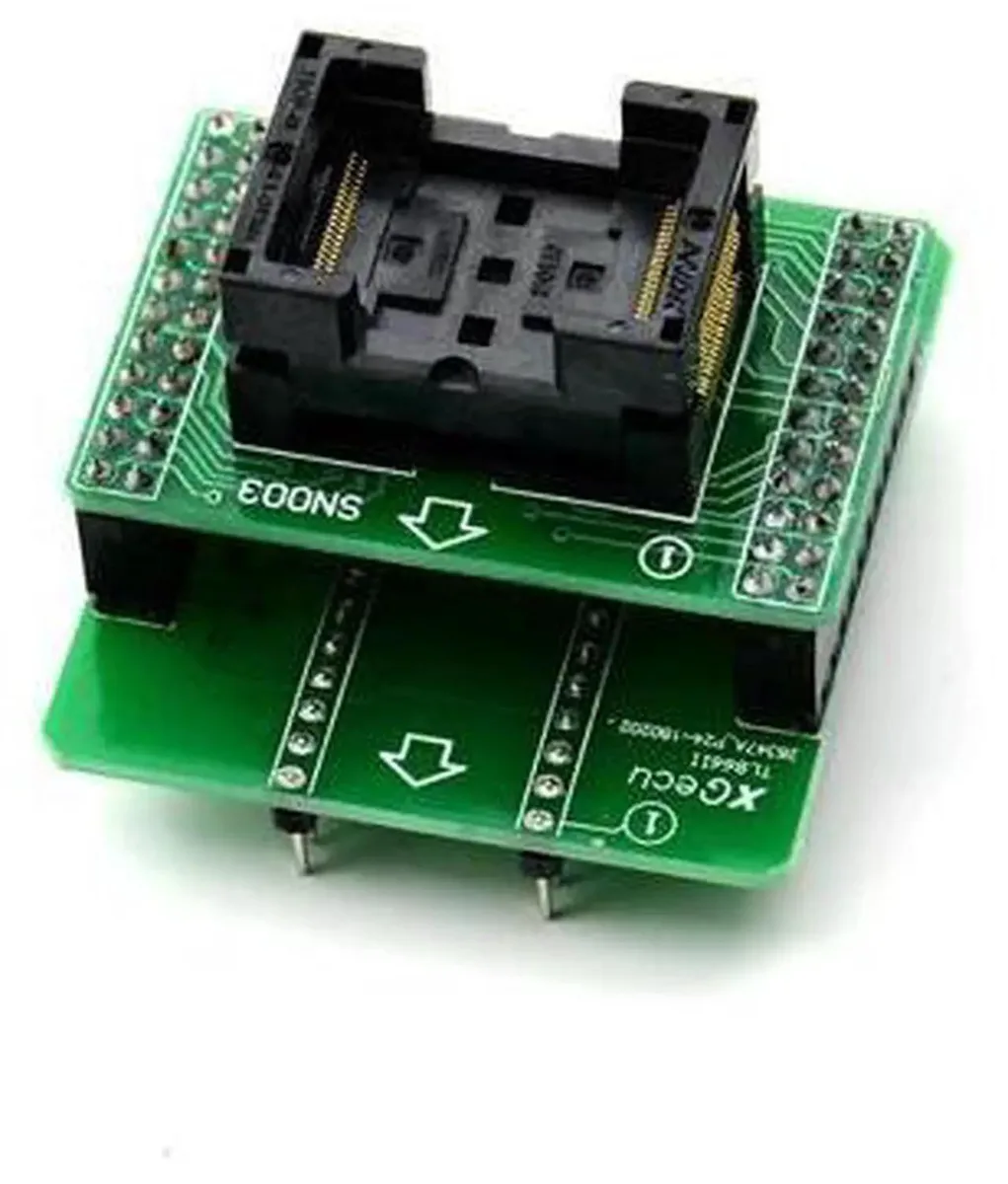 SMUGDESK SMUGDESK 08 Version TSOP48 ZIF Socket Adapter for TL866II Plus Programmer — product photo