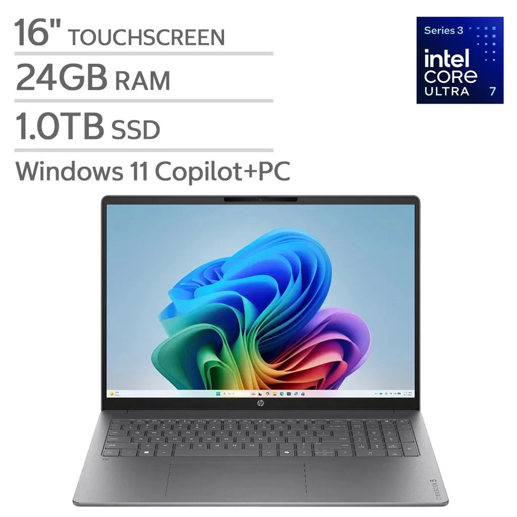HP HP OmniBook 5 16" Touchscreen Laptop Intel Core Ultra 7 355 24GB 1TB SSD — product photo