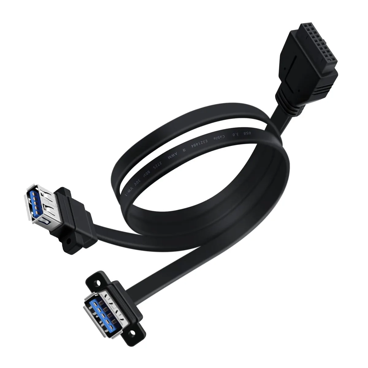 BUCIER BUCIER USB 3.0 Front Panel Cable 19/20 Pin 2-Port 50 cm — product photo