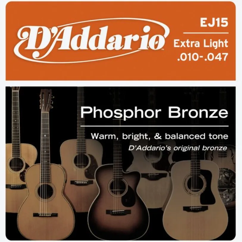D'Addario D'Addario EJ15 Acoustic Guitar Strings Extra Light 3 Pack — product photo