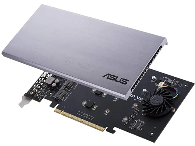 ASUS ASUS 90MC05G0-M0UAY0 RAID controller PCIe 3.0 x16 4 NVMe M.2 128 Gbps — product photo
