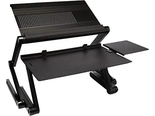 Uncaged Ergonomics Uncaged Ergonomics WorkEZ Standing Desk Converter Black 18x11in 2-21in height office furniture — product photo