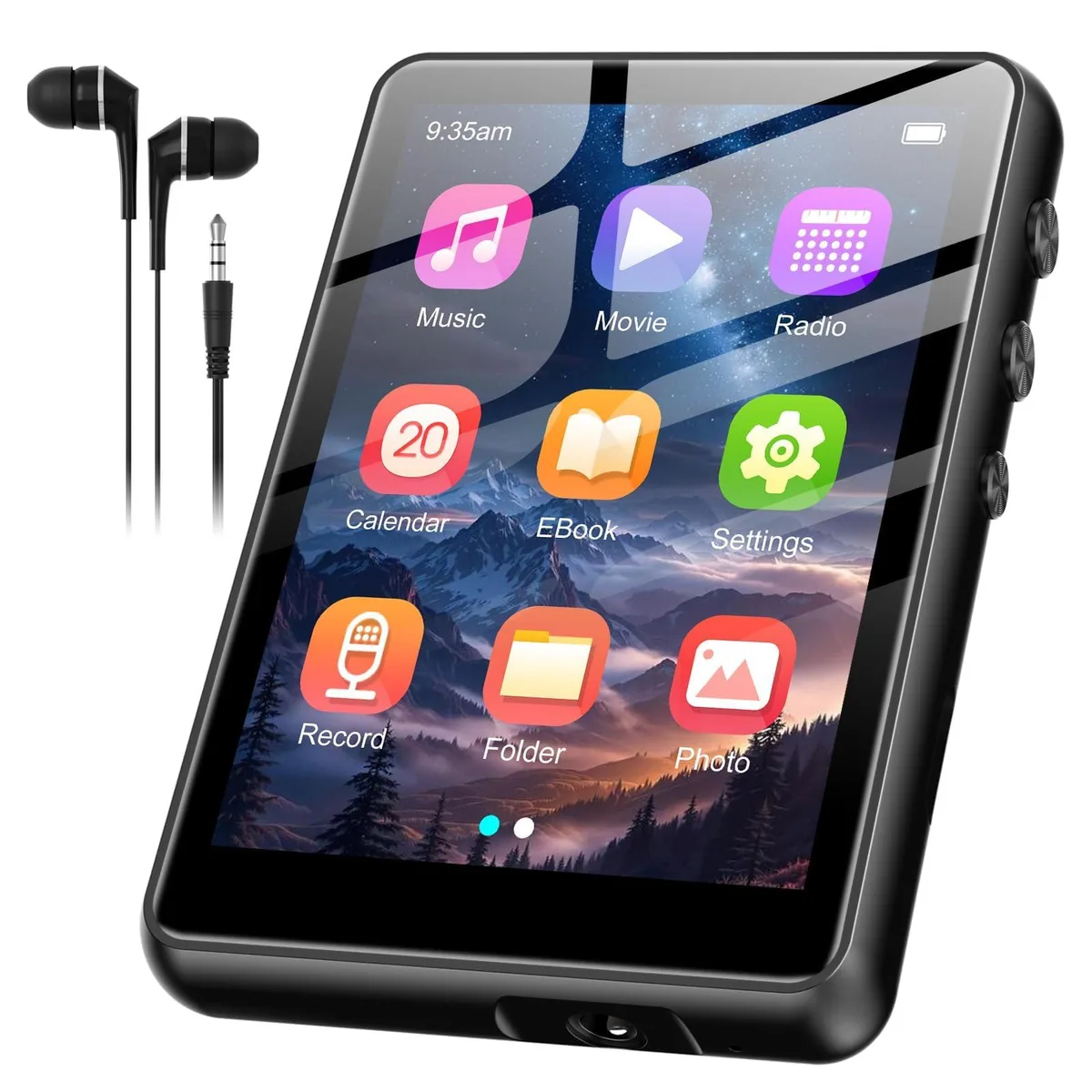  SWOFY M4 128GB 2.4" Bluetooth 5.4 MP3 Player Black — product photo