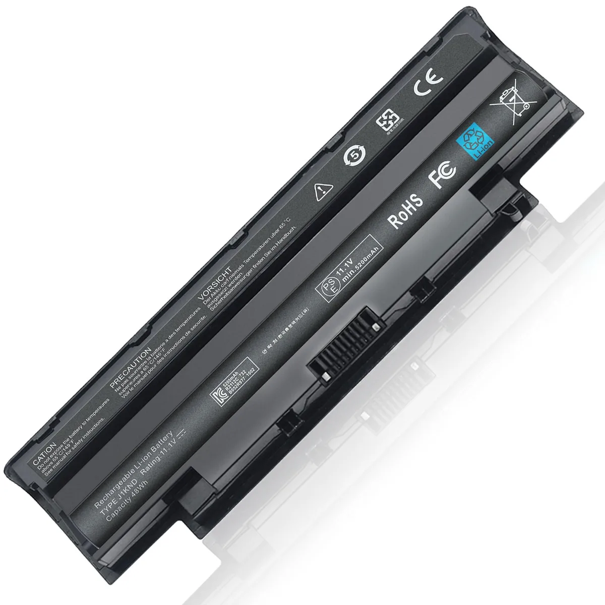  2-Power J1KND 11.1V 48Wh 6-Cell Laptop Battery — product photo