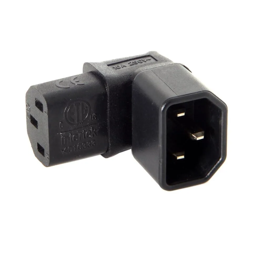 Fervit Fervit IEC C14 to C13 90 Degree Up/Down Right Angle Power Adapter — product photo