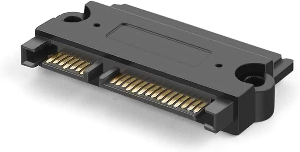 CableCreation CableCreation SATA 22 Pin Male to Female Adapter Black — product photo