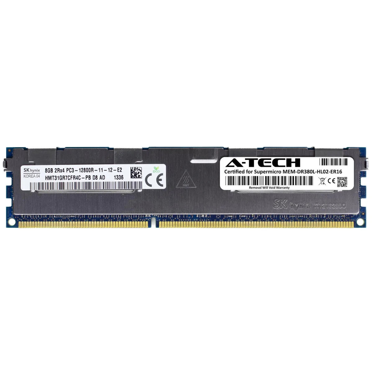 A-Tech A-Tech Supermicro Certified 8GB DDR3 1600 ECC Registered RDIMM 2Rx4 — product photo