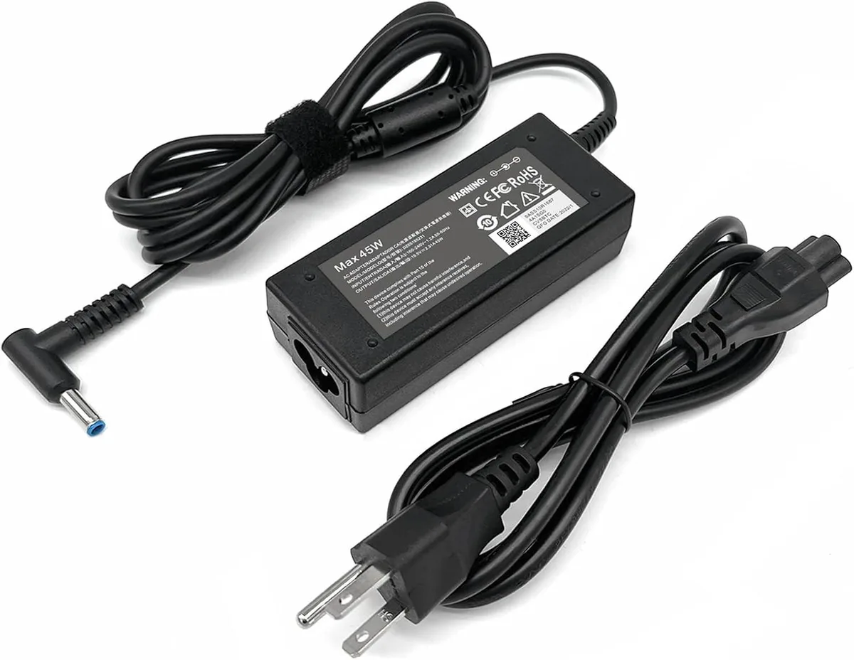 GCROWN GCROWN 45W 19.5V 2.31A HP Blue Tip AC Adapter with Power Cord — product photo