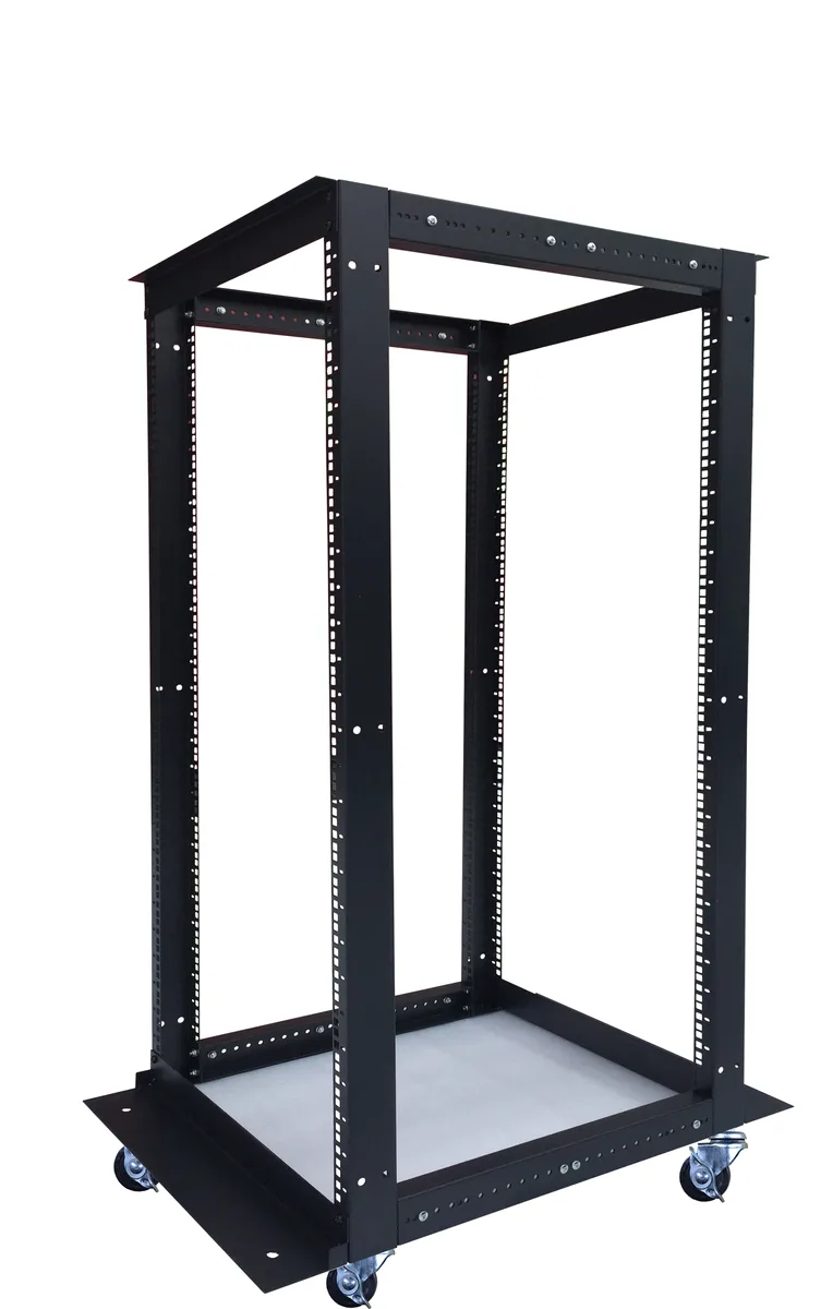 SYSRACKS SYSRACKS 18U 4-Post Open Frame Server Rack 24-37in Depth — product photo