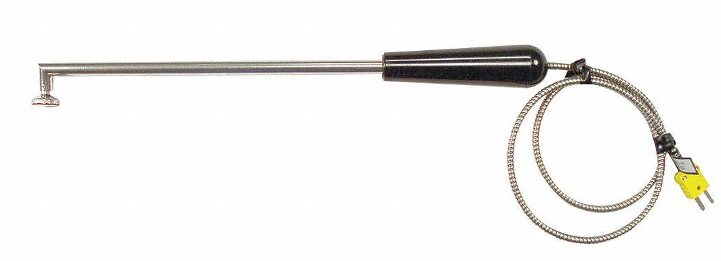 Cooper Atkins 50001-K surface temperature probe with stainless steel tip and coiled wire