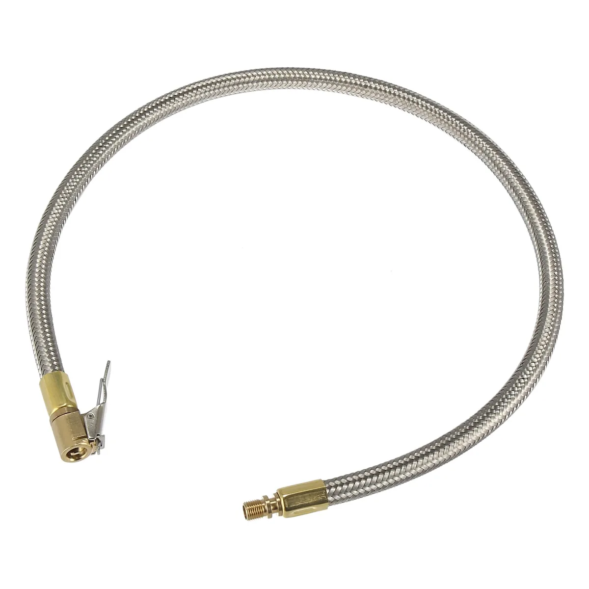 Unique-Bargains Unique-Bargains Stainless Steel Quick Connect Tire Inflator Hose 60cm 24" M8x0.8 — product photo