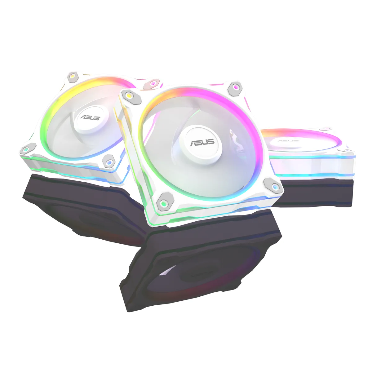 ASUS ASUS Prime 90DA00L3-B08020 120mm ARGB case fan triple pack 28mm white — product photo