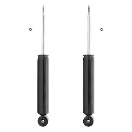 Pair of silver rear shock absorbers in kit packaging