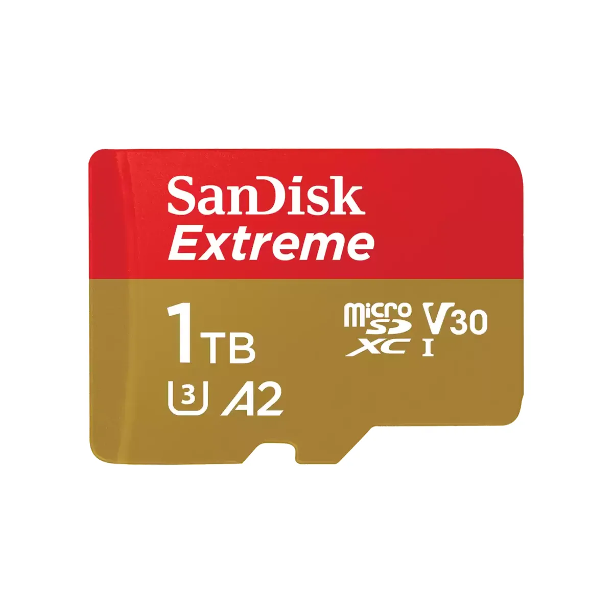SanDisk SanDisk Extreme microSDXC 1TB V30 U3 A2 190MB/s 130MB/s with Adapter — product photo