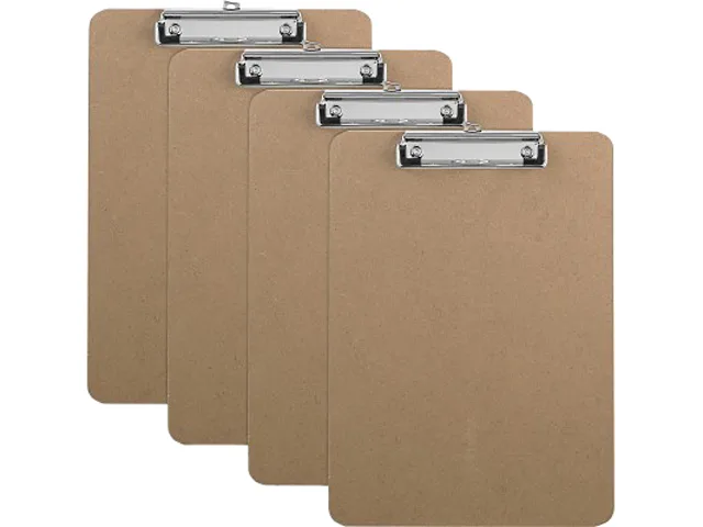 Business Source Business Source 16508BX Flat Clip Clipboard 9x12 1/2 Brown 6 Pack — product photo