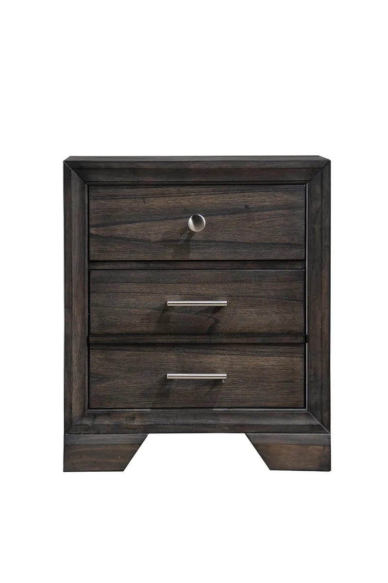 tuphen tuphen Nightstand Gray 23.6" X 16.3" X 26.5"H Two Drawers — product photo