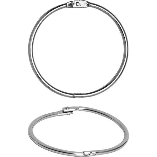 Business Source Business Source 01441BD Book Rings 3" Silver Nickel Plated 50 Pack — product photo