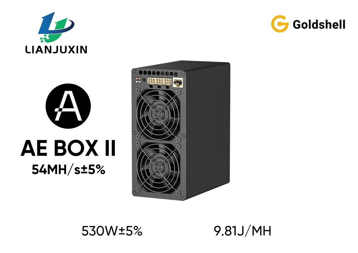 Goldshell Goldshell AE BOX II Aleo Miner 54MH/s 530W Low-Noise mining hardware — product photo