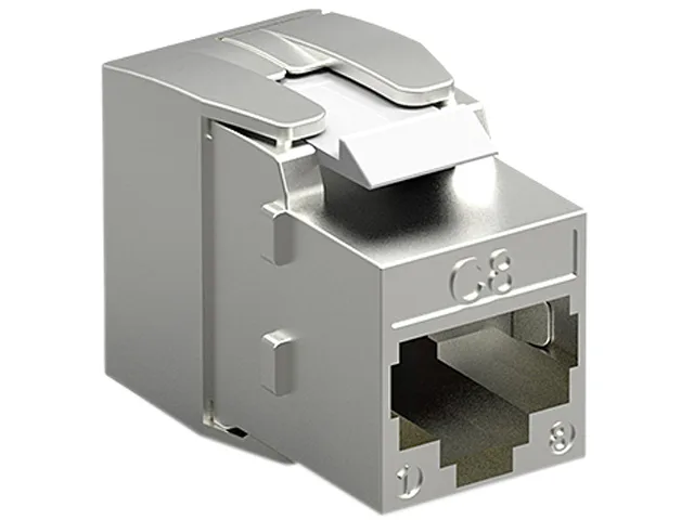 Nippon Labs Nippon Labs 60CAT8-KEY Cat.8 RJ45 Tool-Less Shielded Keystone Jack Adapter — product photo
