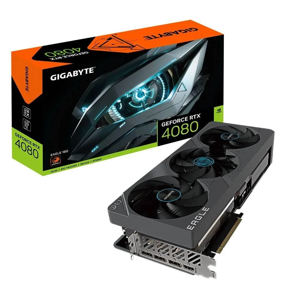 GIGABYTE GIGABYTE GeForce RTX 4080 EAGLE OC 16GB GDDR6X graphics card — product photo