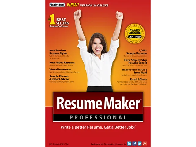 Individual Software Individual Software PKC-R20 ResumeMaker Professional Deluxe 20 utility — product photo