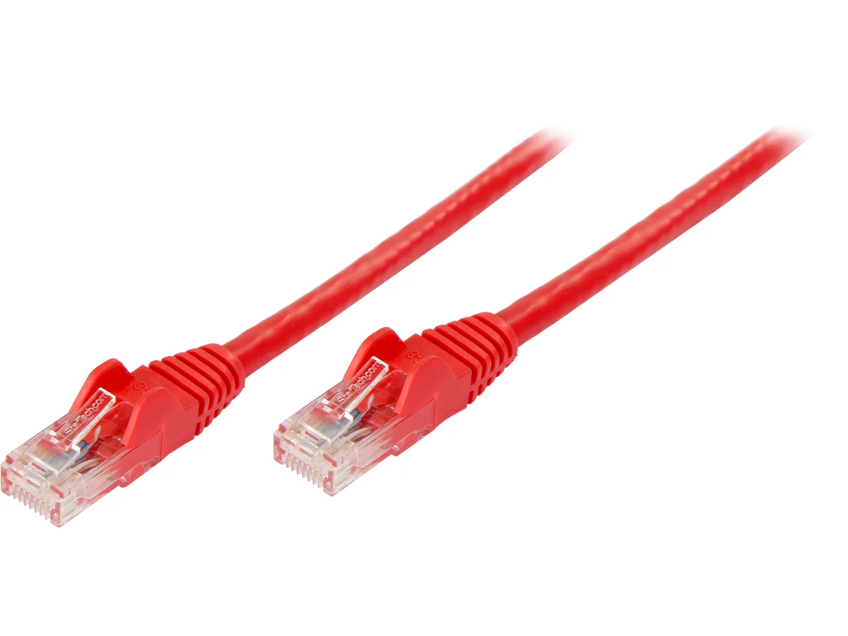 STARTECH STARTECH N6PATCH6RD network ethernet cable 6 ft red Cat6 snagless RJ45 24 AWG 500 MHz — product photo