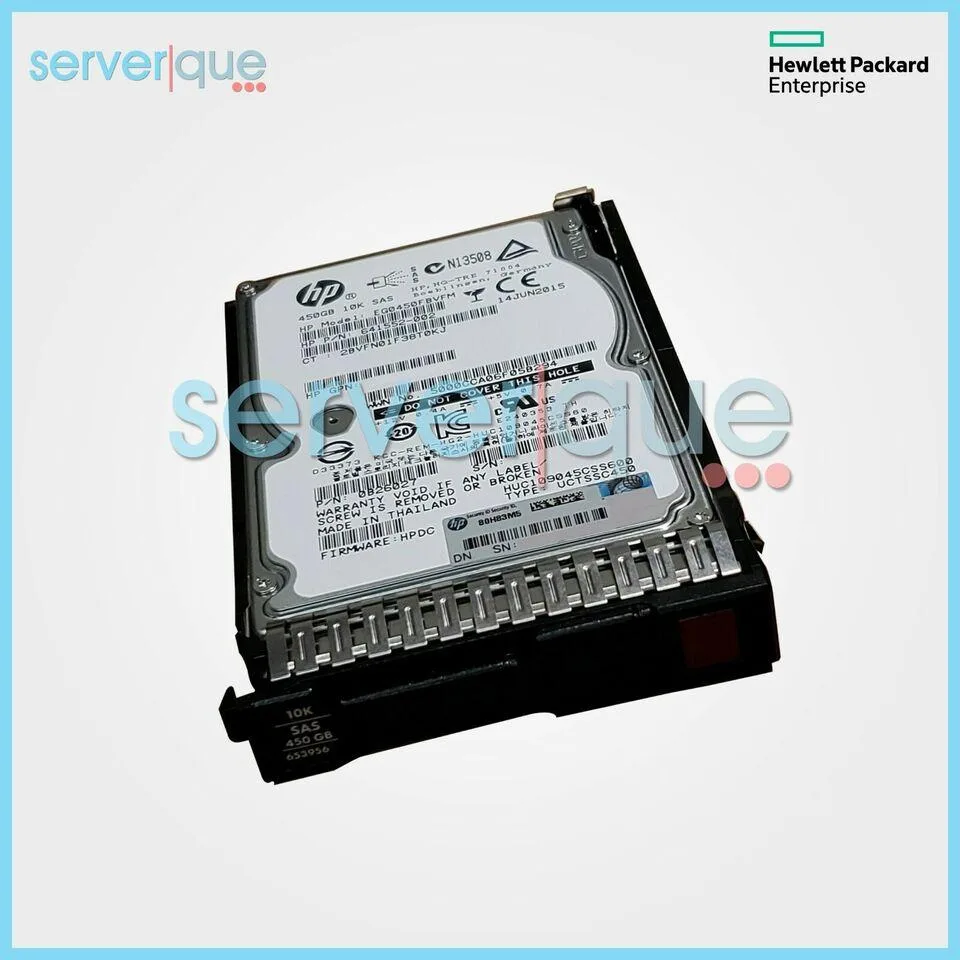 HPE HPE 652572-B21 450GB 10000 RPM SAS 2.5" internal hard drive — product photo