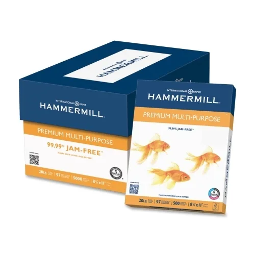 Hammermill Hammermill 106310 Premium Multipurpose Paper 20 lb 8.5 x 11 97 Bright 5000 Sheets — product photo