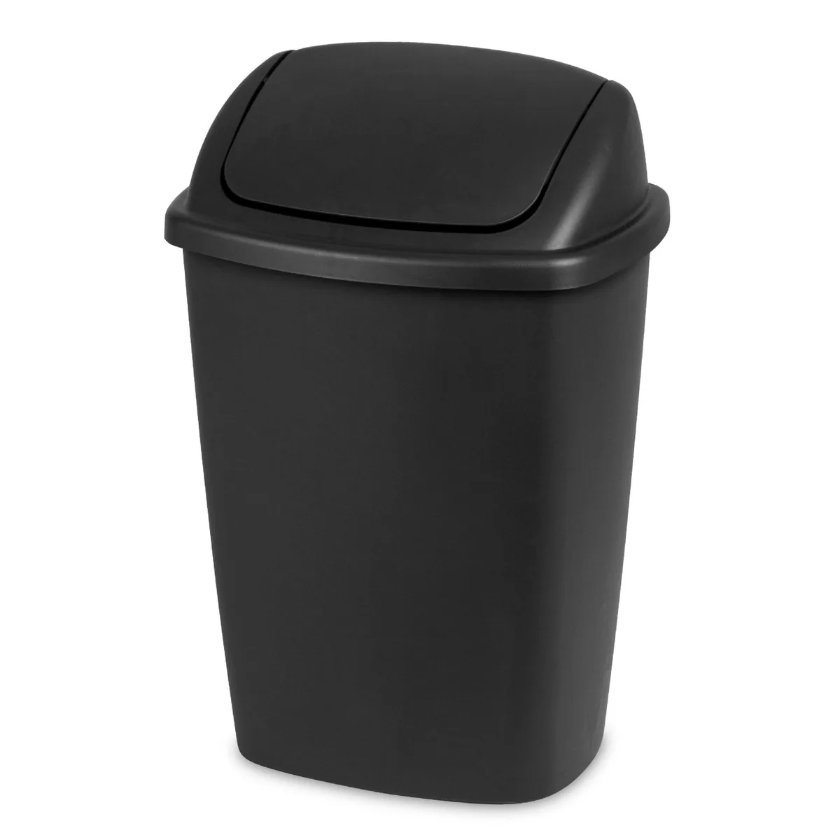 Sterilite Sterilite 7.5 gal Swing Top Trash Can, Black — product photo