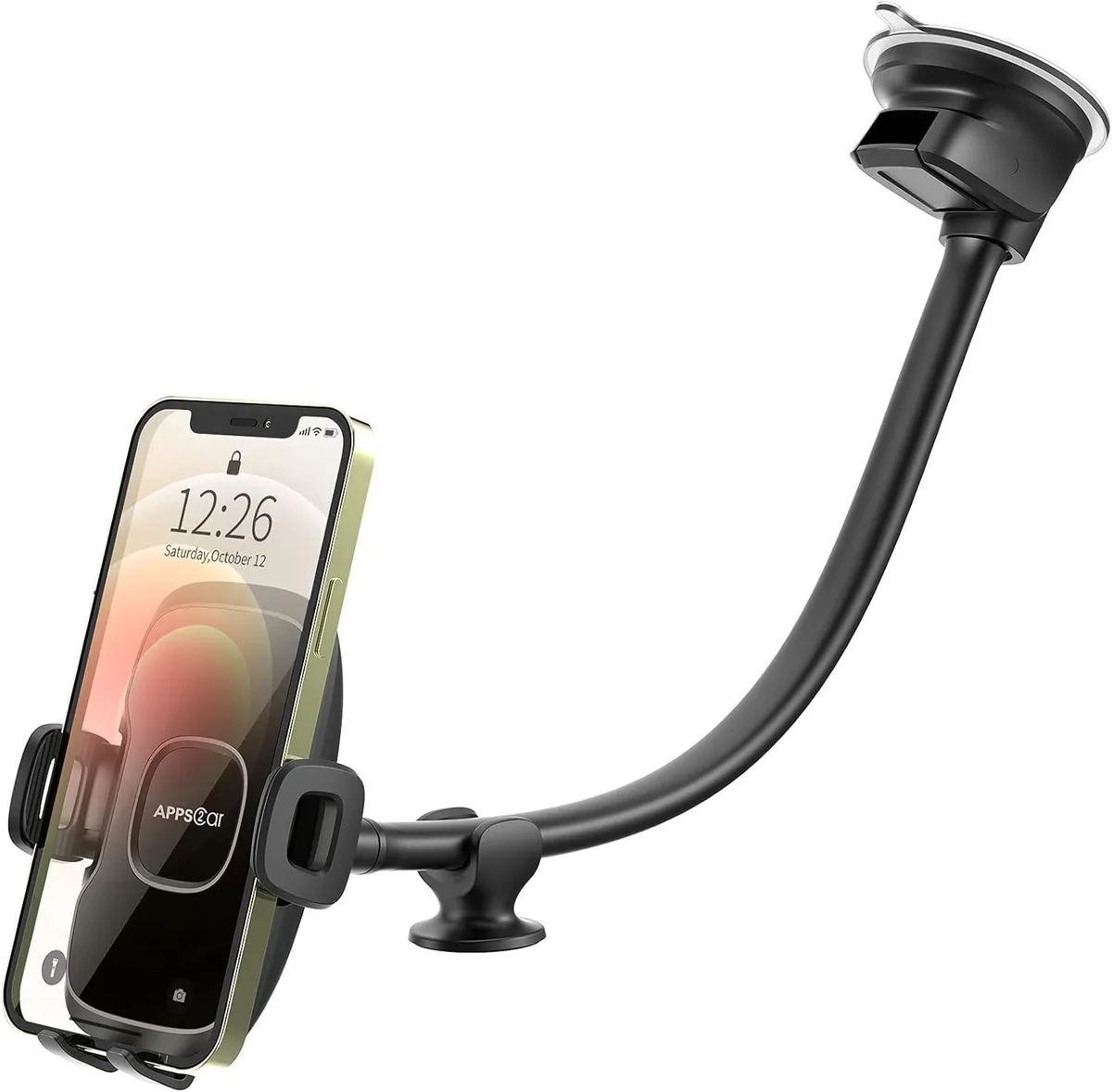 Keyence Keyence 14 Gooseneck Car Phone Holder Mirror Black — product photo