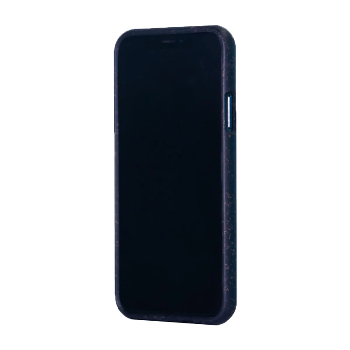 Black compostable phone case for iPhone XR, smooth flexible finish