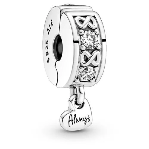 PANDORA PANDORA Family Always Pave Clip Charm Silver — product photo